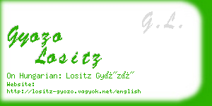 gyozo lositz business card